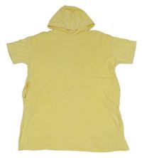 Žluté froté osuškové pončo s kapucí Next