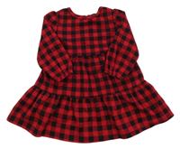 Červeno-černé kostkované šaty Old navy