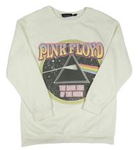 Smetanová hudební mikina s potiskem - Pink Floyd