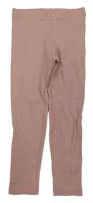 Starorůžové žebrované legíny H&M