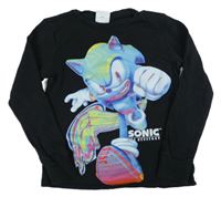 Černé pyžamové triko se Sonicem George