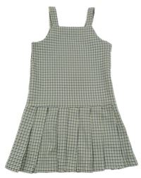 Bílo-černo-zelenkavé vzorované šaty Primark