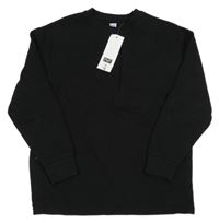 Nové - Černá žebrovaná mikina F&F