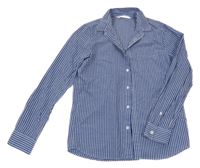 Modro-bílá kostičkovaná košile H&M