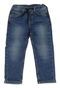 Tmavomodré teplákové rifle Denim Co.