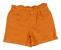 Oranžové riflové paper bag kraťasy Lc waikiki