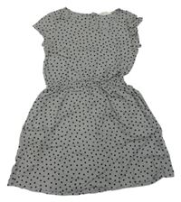 Šedé lehké puntíkaté šaty H&M