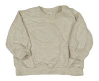 Béžová melírovaná oversize mikina H&M
