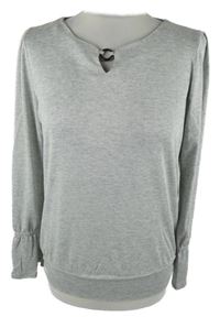 Dámské šedé třpytivé triko Bianca 