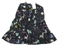 Nové - antracitové šaty se zvířaty a planetami M&S