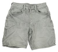 Šedé riflové kraťasy H&M