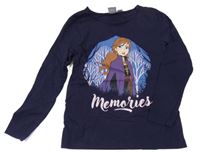 Tmavomodré triko s Annou Disney