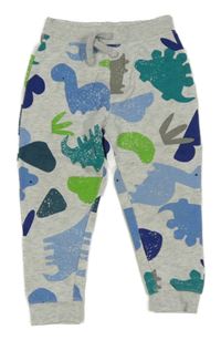 Šedé tepláky s dinosaury Dunnes