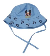 Modrý plátěný klobouk s Mickeym Disney