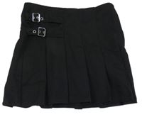 Černá skládaná sukně s přezkami H&M