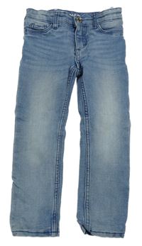 Světlemodré skinny fit podšité rifle H&M