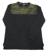 Černo-zeleno army mikina Primark