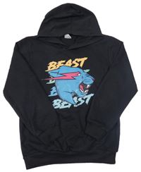 Černá mikina s kapucí - MrBeast