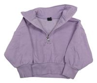 Lila crop mikina s límečkem Kids 