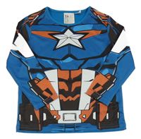 Kostým - modro-bílo-cihlové triko - Marvel H&M