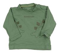 Zelená mikina s dinosaury 