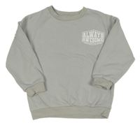 Šedá oversize mikina s nápisem F&F
