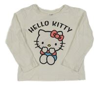 Bílé triko s Kitty Sanrio