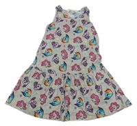 Šedé bavlněné šaty s potiskem My Little Pony H&M