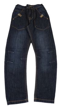 Tmavomodré curved leg rifle Denim Co.