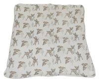Bílá chlupatá deka s Bambi Disney