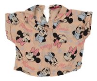 Světlerůžová oversize halenka s Minnie Disney
