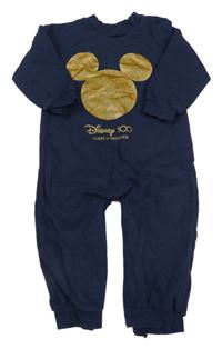 Tmavomodrý teplákový overal s Mickeym Disney