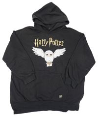 Antracitová oversize mikina s Hedvikou a kapucí - Harry Potter H&M