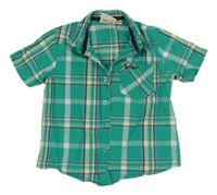 Zeleno-žlutá kostkovaná košile Lee Cooper