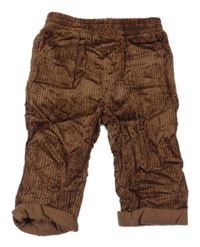 Hnědé manšestrové kalhoty Primark