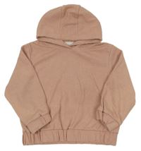 Růžová žebrovaná mikina s kapucí Primark