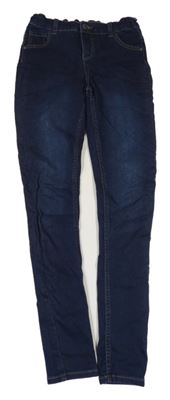 Tmavomodré skinny rifle HEMA