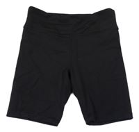 Černé sportovní elastické kraťasy H&M