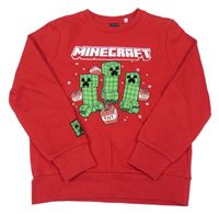 Červená mikina Minecraft 
