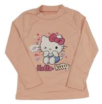Růžové triko s Hello Kitty a stojáčkem
