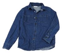 Tmavomodrá riflová bunda s kapsami M&S