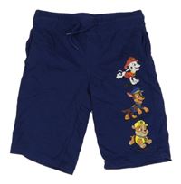 Tmavomodré teplákové kraťasy s PAW PATROL C&A