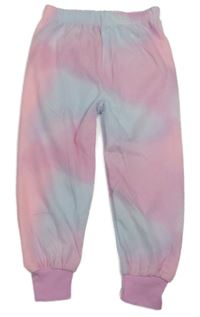 Růžovo-světlemodré tónované fleecové pyžamové kalhoty Primark 