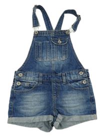 Modré riflové laclové kraťasy Denim 