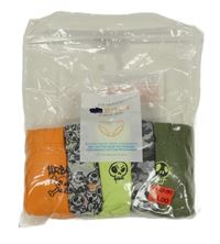 Nové - 5x zeleno-oranžové slipy s lebkami Primark