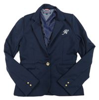 Tmavomodré sako s výšivkou Tommy Hilfiger