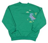Zelená mikina s dinosaurem George