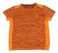 Neonově oranžovo-červené melírované sportovní tričko Manguun