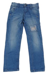 Světlemodré skinny rifle s prošoupáním S. Oliver