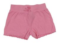 Neonově růžové žebrované kraťasy Primark